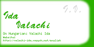 ida valachi business card